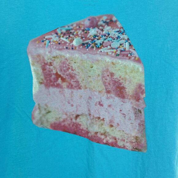 LEVI'S Aqua Cake Graphic Short Sleeve Crew Neck T-shirt Tee Cotton Unisex XS - Picture 5 of 13